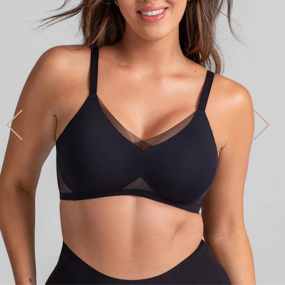 Honeylove Wire Free Crossover Bra in Runway - Size 1X